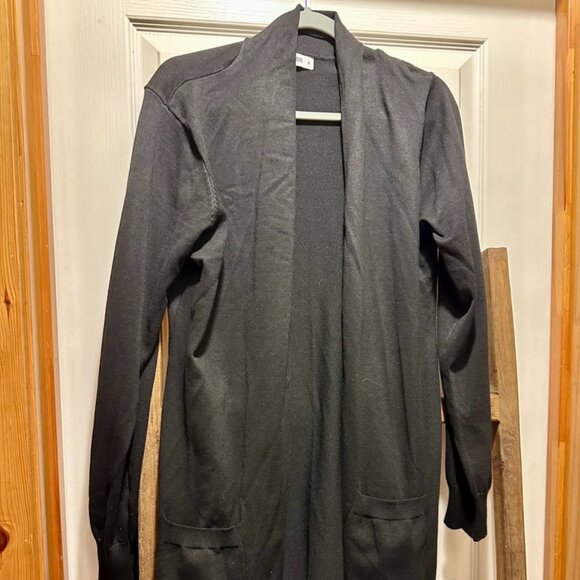 Black Grace Karin Soft Open Cardigan Duster XL - Picture 1 of 2